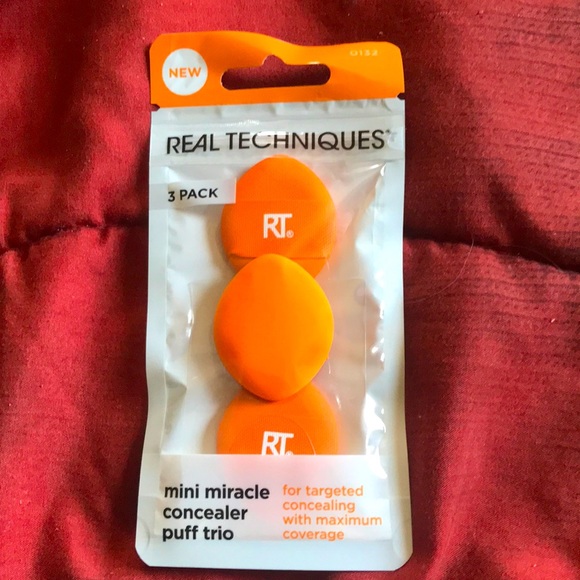 ✨🆕Real Techniques 3 Pack Mini Miracle Concealer Puff Trio Set!BNIP!🧡✨ - Picture 2 of 11